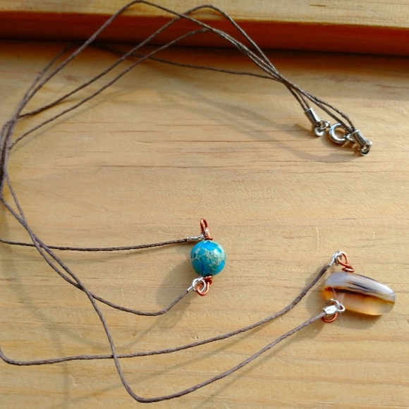 🌈Montana Moss Agate & Jasper Necklace✨ - Picture 2 of 4